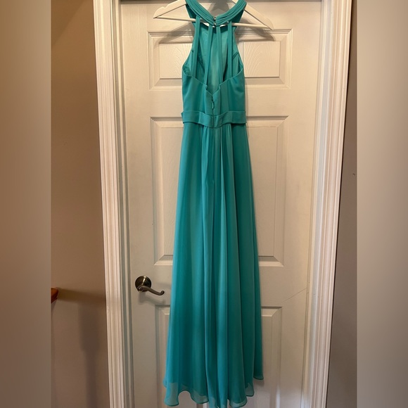 Azazie Aqua Bridesmaid Dress Size C - Custome - Picture 2 of 14